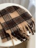 English Style Plaid Fashion Blanket Scarf